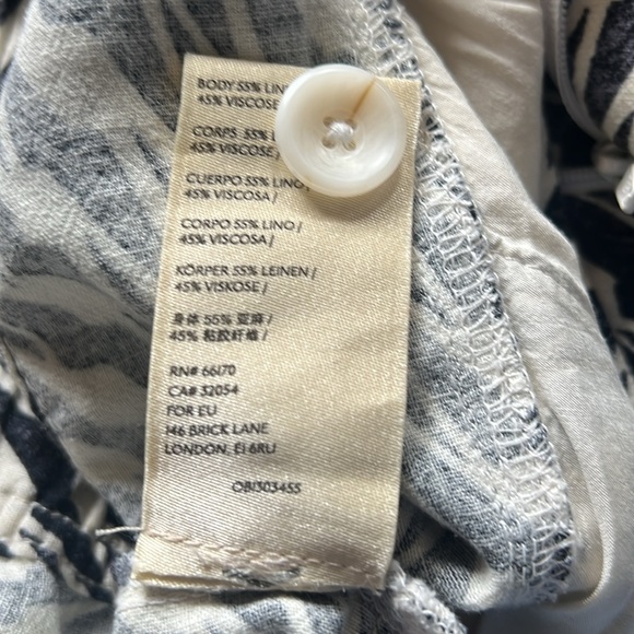 Anthropologie Printed straight leg trouser pants Size 6 - Picture 13 of 17